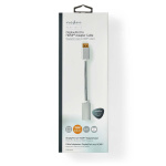 Nedis DisplayPort Cable | DisplayPort Male | HDMI™ Output | 4K@60Hz | Gold Plated | 0.20 m | Round | Braided | Silver | Cover Window Box