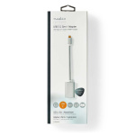 Nedis USB Adapter | USB 3.2 Gen 1 | USB-C™ Male | HDMI™ Female | Power delivery | 0.20 m | Round | Gold Plated | Braided / Nylon | Silver | Cover Window Box