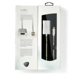 Nedis USB Adapter | USB 3.2 Gen 1 | USB-C™ Male | HDMI™ Female | Power delivery | 2.00 m | Round | Gold Plated | Braided / Nylon | Silver | Cover Window Box