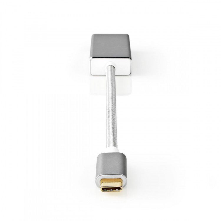 Nedis USB Adapter | USB 3.2 Gen 1 | USB-C™ Male | Mini DisplayPort Female | 0.20 m | Round | Gold Plated | Braided / Nylon | Silver | Cover Window Box Nedis USB Adapter | USB 3.2 Gen 1 | USB-C™ Male | Mini DisplayPort Female | 0.20 m | Round | Gold Plated | Braided / Nylon | Silver | Cover Window Box