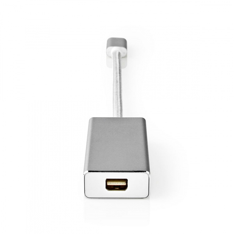 Nedis USB Adapter | USB 3.2 Gen 1 | USB-C™ Male | Mini DisplayPort Female | 0.20 m | Round | Gold Plated | Braided / Nylon | Silver | Cover Window Box Nedis USB Adapter | USB 3.2 Gen 1 | USB-C™ Male | Mini DisplayPort Female | 0.20 m | Round | Gold Plated | Braided / Nylon | Silver | Cover Window Box