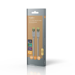 Nedis CAT7 Cable | S/FTP | RJ45 Male | RJ45 Male | 1.00 m | Round | LSZH | Grey | Box