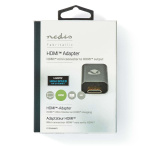 Nedis HDMI™ Adapter | HDMI™ Male / HDMI™ Mini Connector | HDMI™ Output | Gold Plated | Straight | Aluminium | Gun Metal Grey | 1 pcs | Cover Window Box
