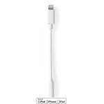 Nedis Lightning Adapter | Apple Lightning 8-Pin | 3.5 mm Female | Nickel Plated | 0.10 m | Round | PVC | Box Nedis Lightning Adapter | Apple Lightning 8-Pin | 3.5 mm Female | Nickel Plated | 0.10 m | Round | PVC | Box