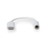 Nedis Lightning Adapter | Apple Lightning 8-Pin | 3.5 mm Female | Nickel Plated | 0.10 m | Round | PVC | Box Nedis Lightning Adapter | Apple Lightning 8-Pin | 3.5 mm Female | Nickel Plated | 0.10 m | Round | PVC | Box