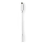 Nedis Lightning Adapter | Apple Lightning 8-Pin | 3.5 mm Female | Nickel Plated | 0.10 m | Round | PVC | Box Nedis Lightning Adapter | Apple Lightning 8-Pin | 3.5 mm Female | Nickel Plated | 0.10 m | Round | PVC | Box