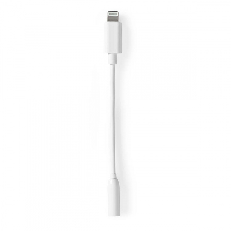 Nedis Lightning Adapter | Apple Lightning 8-Pin | 3.5 mm Female | Nickel Plated | 0.10 m | Round | PVC | Box Nedis Lightning Adapter | Apple Lightning 8-Pin | 3.5 mm Female | Nickel Plated | 0.10 m | Round | PVC | Box