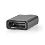 Nedis USB Adapter | USB 3.2 Gen 1 | USB-C™ Male | DisplayPort Female | Nickel Plated | Black / Grey | Envelope Nedis USB Adapter | USB 3.2 Gen 1 | USB-C™ Male | DisplayPort Female | Nickel Plated | Black / Grey | Envelope