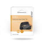Nedis Cable Management | Hook and Loop | Locked | 6 pcs | Nylon | Black