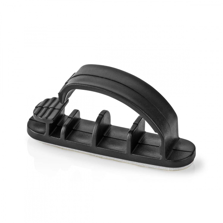Nedis Cable Management | Cable Clip | Locked | 3 pcs | Number of slots: 3 Slots | Maximum cable thickness: 7.5 mm | Polypropylene | Black Nedis Cable Management | Cable Clip | Locked | 3 pcs | Number of slots: 3 Slots | Maximum cable thickness: 7.5 mm | Polypropylene | Black
