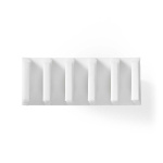 Nedis Cable Management | Cable Clip | Click and Go | 2 pcs | Number of slots: 5 Slots | Maximum cable thickness: 7.1 mm | Polypropylene | White Nedis Cable Management | Cable Clip | Click and Go | 2 pcs | Number of slots: 5 Slots | Maximum cable thickness: 7.1 mm | Polypropylene | White