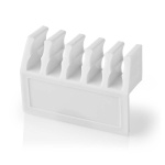 Nedis Cable Management | Cable Clip | Click and Go | 2 pcs | Number of slots: 5 Slots | Maximum cable thickness: 7.1 mm | Polypropylene | White Nedis Cable Management | Cable Clip | Click and Go | 2 pcs | Number of slots: 5 Slots | Maximum cable thickness: 7.1 mm | Polypropylene | White