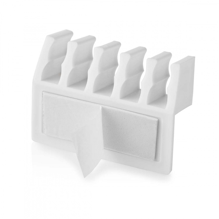 Nedis Cable Management | Cable Clip | Click and Go | 2 pcs | Number of slots: 5 Slots | Maximum cable thickness: 7.1 mm | Polypropylene | White Nedis Cable Management | Cable Clip | Click and Go | 2 pcs | Number of slots: 5 Slots | Maximum cable thickness: 7.1 mm | Polypropylene | White