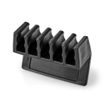 Nedis Cable Management | Cable Clip | Click and Go | 2 pcs | Number of slots: 5 Slots | Maximum cable thickness: 7.1 mm | Polypropylene | Black Nedis Cable Management | Cable Clip | Click and Go | 2 pcs | Number of slots: 5 Slots | Maximum cable thickness: 7.1 mm | Polypropylene | Black