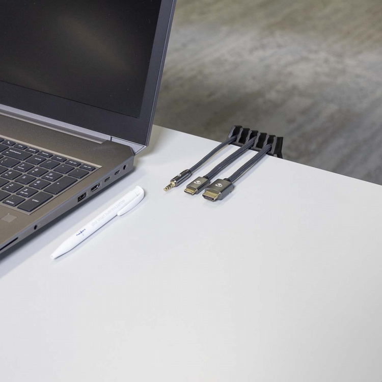 Nedis Cable Management | Cable Clip | Click and Go | 2 pcs | Number of slots: 5 Slots | Maximum cable thickness: 7.1 mm | Polypropylene | Black Nedis Cable Management | Cable Clip | Click and Go | 2 pcs | Number of slots: 5 Slots | Maximum cable thickness: 7.1 mm | Polypropylene | Black