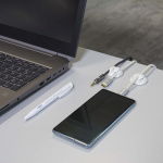 Nedis Cable Management | Cable Clip | Click and Go | 4 pcs | Number of slots: 3 Slots | Maximum cable thickness: 5.3 mm | TPE | White Nedis Cable Management | Cable Clip | Click and Go | 4 pcs | Number of slots: 3 Slots | Maximum cable thickness: 5.3 mm | TPE | White