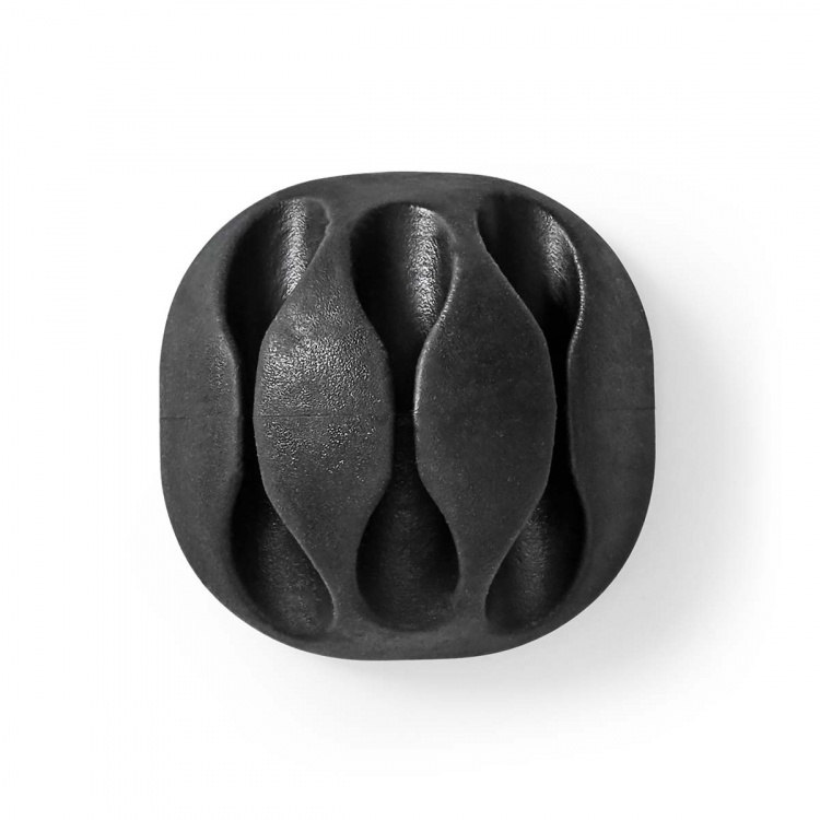 Nedis Cable Management | Cable Clip | Click and Go | 4 pcs | Number of slots: 3 Slots | Maximum cable thickness: 5.3 mm | TPE | Black Nedis Cable Management | Cable Clip | Click and Go | 4 pcs | Number of slots: 3 Slots | Maximum cable thickness: 5.3 mm | TPE | Black