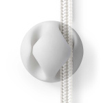 Nedis Cable Management | Cable Clip | Click and Go | 6 pcs | Number of slots: 2 Slots | Maximum cable thickness: 5.3 mm | TPE | White