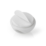 Nedis Cable Management | Cable Clip | Click and Go | 6 pcs | Number of slots: 2 Slots | Maximum cable thickness: 5.3 mm | TPE | White