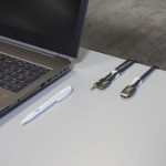 Nedis Cable Management | Cable Clip | Click and Go | 6 pcs | Number of slots: 2 Slots | Maximum cable thickness: 5.3 mm | TPE | White