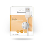 Nedis Cable Management | Cable Clip | Click and Go | 6 pcs | Number of slots: 2 Slots | Maximum cable thickness: 5.3 mm | TPE | White