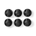 Nedis Cable Management | Cable Clip | Click and Go | 6 pcs | Number of slots: 2 Slots | Maximum cable thickness: 5.3 mm | TPE | Black Nedis Cable Management | Cable Clip | Click and Go | 6 pcs | Number of slots: 2 Slots | Maximum cable thickness: 5.3 mm | TPE | Black