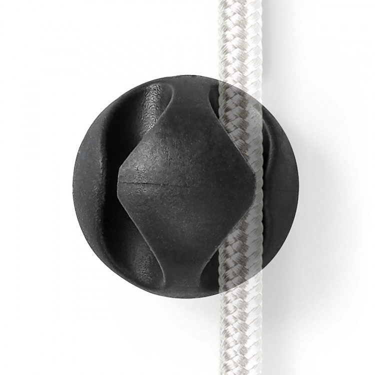 Nedis Cable Management | Cable Clip | Click and Go | 6 pcs | Number of slots: 2 Slots | Maximum cable thickness: 5.3 mm | TPE | Black Nedis Cable Management | Cable Clip | Click and Go | 6 pcs | Number of slots: 2 Slots | Maximum cable thickness: 5.3 mm | TPE | Black