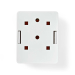 Nedis Network Wall Box | On-Wall | 1 port(s) | STP CAT6 | Straight | Female | Gold Plated | PVC | White | Envelope