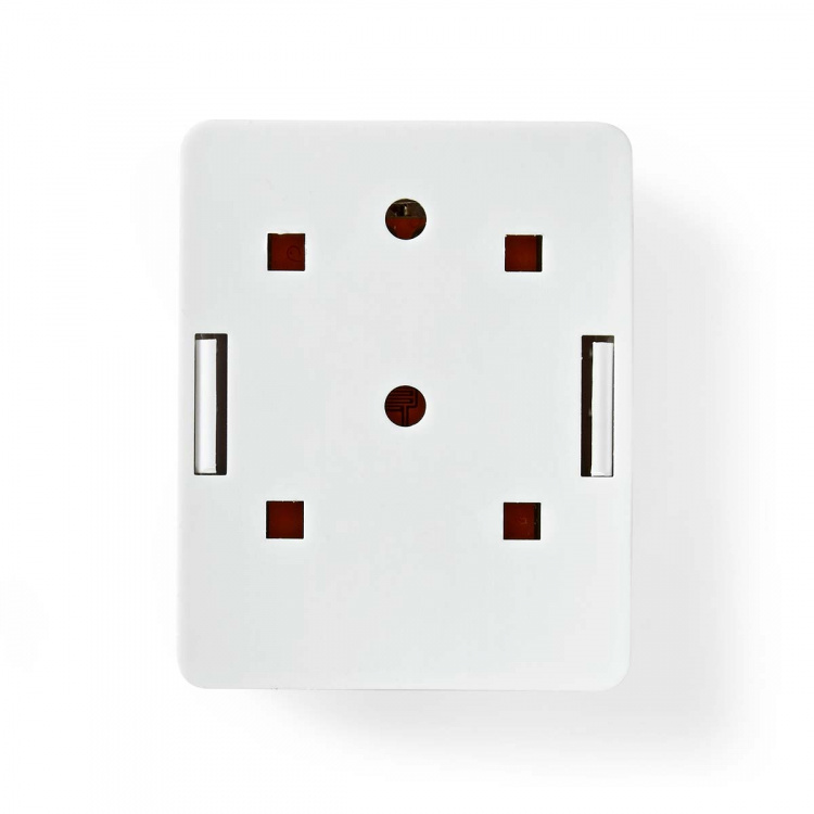 Nedis Network Wall Box | On-Wall | 1 port(s) | STP CAT6 | Straight | Female | Gold Plated | PVC | White | Envelope