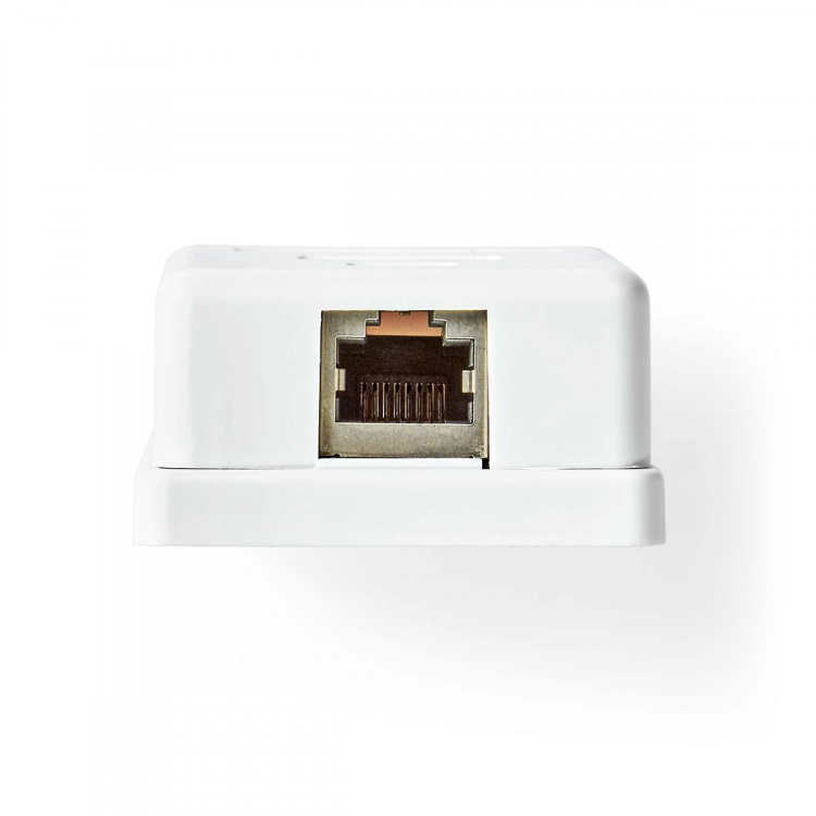 Nedis Network Wall Box | On-Wall | 1 port(s) | STP CAT6 | Straight | Female | Gold Plated | PVC | White | Envelope