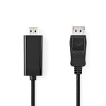 Nedis DisplayPort Cable | DisplayPort Male | HDMI™ Connector | 4K@30Hz | Nickel Plated | 1.00 m | Round | PVC | Anthracite | Box