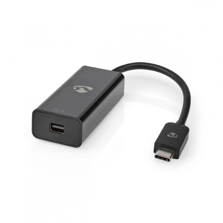 Nedis USB Adapter | USB 3.2 Gen 1 | USB-C™ Male | Mini DisplayPort Female | 0.20 m | Round | Nickel Plated | PVC | Black | Box Nedis USB Adapter | USB 3.2 Gen 1 | USB-C™ Male | Mini DisplayPort Female | 0.20 m | Round | Nickel Plated | PVC | Black | Box