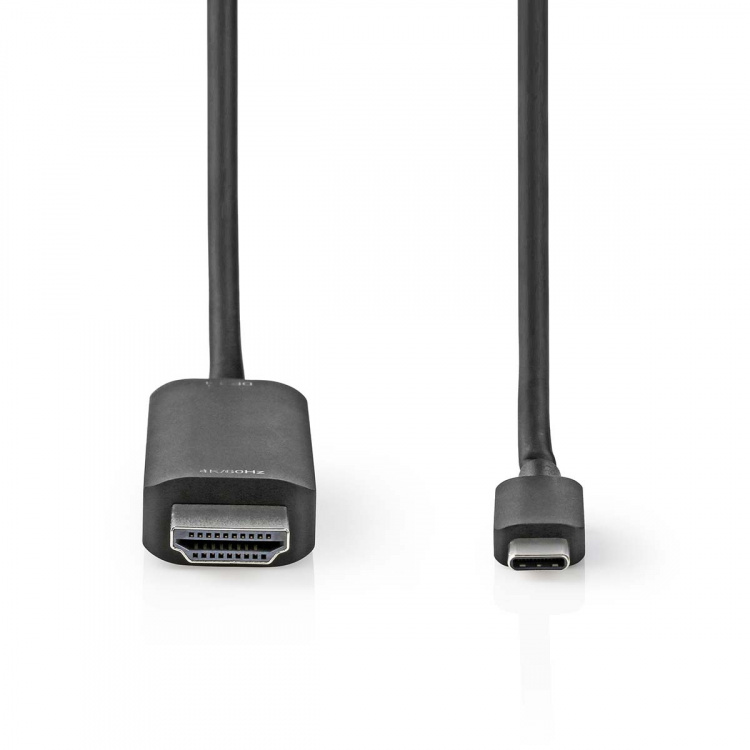 Nedis USB Adapter | USB 3.2 Gen 1 | USB-C™ Male | HDMI™ Connector | 2.00 m | Round | Nickel Plated | PVC | Black | Box Nedis USB Adapter | USB 3.2 Gen 1 | USB-C™ Male | HDMI™ Connector | 2.00 m | Round | Nickel Plated | PVC | Black | Box