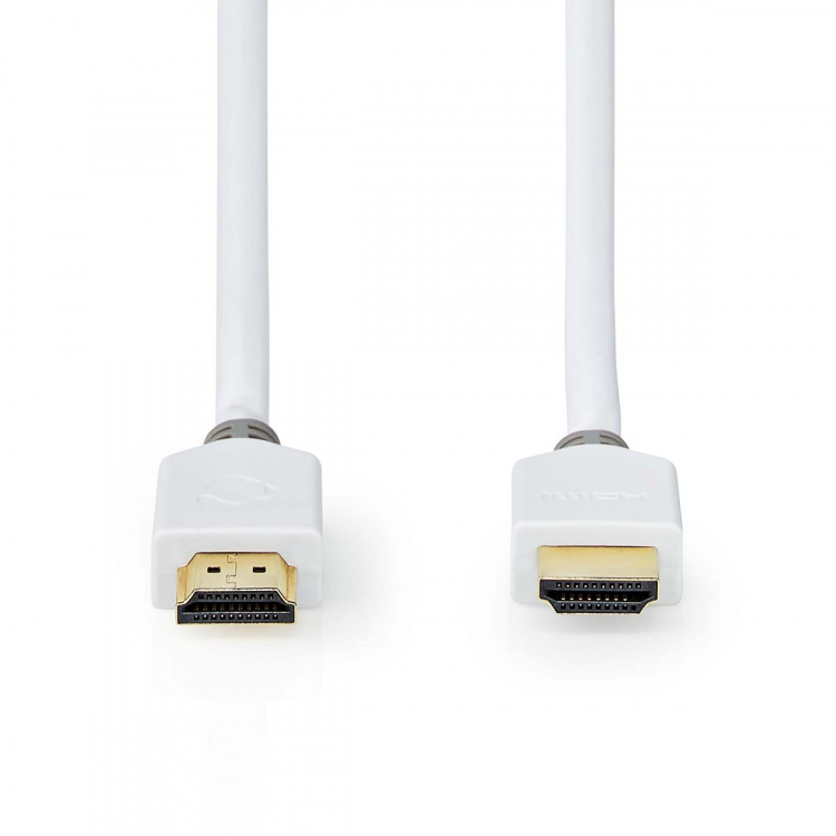 Nedis High Speed HDMI™ Cable with Ethernet | HDMI™ Connector | HDMI™ Connector | 4K@60Hz | ARC | 18 Gbps | 3.00 m | Round | PVC | White | Box