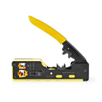 Nedis Crimp pliers | CAT5 / CAT5e / CAT6 / CAT6a / CAT7 / RJ12 / RJ45 | Cutting / Plier / Stripping | Rubber / Steel | Black / Yellow Nedis Crimp pliers | CAT5 / CAT5e / CAT6 / CAT6a / CAT7 / RJ12 / RJ45 | Cutting / Plier / Stripping | Rubber / Steel | Black / Yellow
