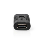 Nedis USB Adapter | USB 3.2 Gen 2 | USB-C™ Female | USB-C™ Female | 10 Gbps | Nickel Plated | Black | Polybag Nedis USB Adapter | USB 3.2 Gen 2 | USB-C™ Female | USB-C™ Female | 10 Gbps | Nickel Plated | Black | Polybag