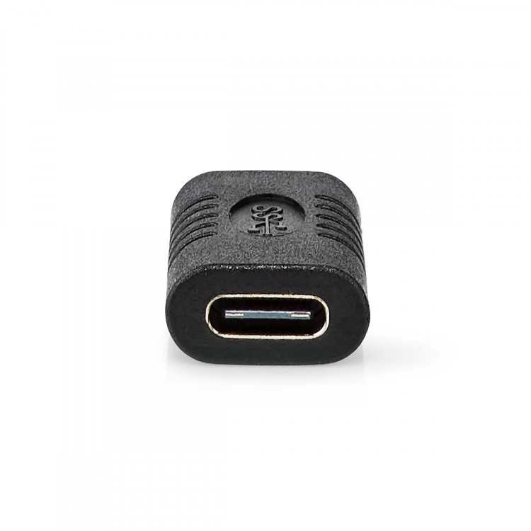 Nedis USB Adapter | USB 3.2 Gen 2 | USB-C™ Female | USB-C™ Female | 10 Gbps | Nickel Plated | Black | Polybag Nedis USB Adapter | USB 3.2 Gen 2 | USB-C™ Female | USB-C™ Female | 10 Gbps | Nickel Plated | Black | Polybag
