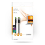 Nedis CAT7 Cable | S/FTP | RJ45 Male | RJ45 Male | 5.00 m | Round | LSZH | Black | Envelope