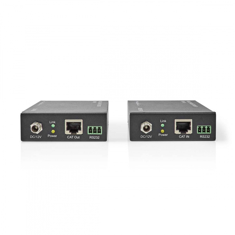 Nedis HDMI™ Extender | Over Cat6 | up to 60.0 m | 4K@60Hz | 18 Gbps | Metal | Anthracite