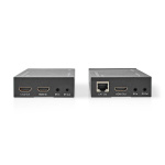 Nedis HDMI™ Extender | Over Cat6 | up to 60.0 m | 4K@60Hz | 18 Gbps | Metal | Anthracite