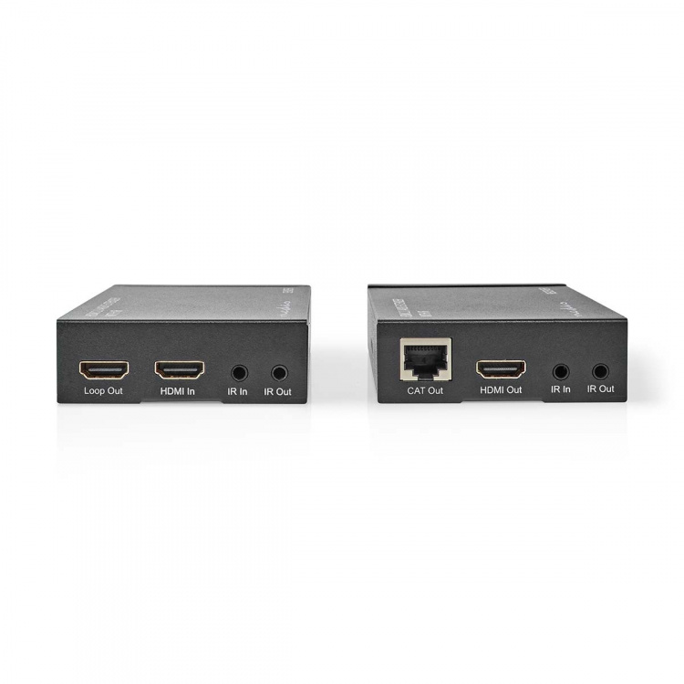 Nedis HDMI™ Extender | Over Cat6 | up to 60.0 m | 4K@60Hz | 18 Gbps | Metal | Anthracite Nedis HDMI™ Extender | Over Cat6 | up to 60.0 m | 4K@60Hz | 18 Gbps | Metal | Anthracite
