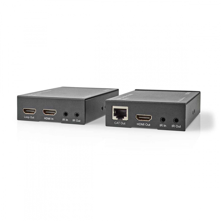 Nedis HDMI™ Extender | Over Cat6 | up to 60.0 m | 4K@60Hz | 18 Gbps | Metal | Anthracite Nedis HDMI™ Extender | Over Cat6 | up to 60.0 m | 4K@60Hz | 18 Gbps | Metal | Anthracite