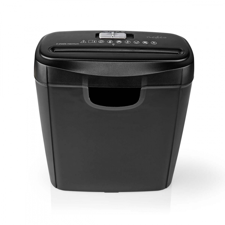 Nedis Paper Shredder | 6x A4 pages | 10 l | Safety standard: DIN 2 | 190 W | Black