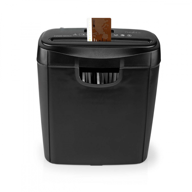 Nedis Paper Shredder | 6x A4 pages | 10 l | Safety standard: DIN 2 | 190 W | Black