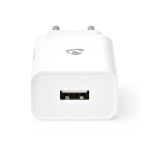 Nedis Wall Charger | Quick charge feature | 1x 2.4 A | Number of outputs: 1 | USB-A | No Cable Included | Single Voltage Output | White