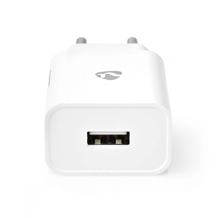 Nedis Wall Charger | Quick charge feature | 1x 2.4 A | Number of outputs: 1 | USB-A | No Cable Included | Single Voltage Output | White