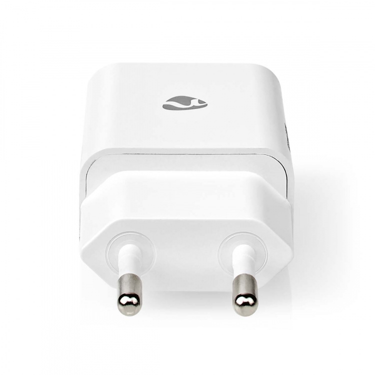 Nedis Wall Charger | Quick charge feature | 1x 2.4 A | Number of outputs: 1 | USB-A | USB Type-C™ (Loose) Cable | 1.00 m | Single Voltage Output | White