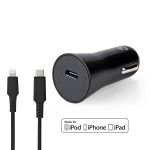 Nedis Car Charger | 1.67 / 2.22 / 3.0 A | Number of outputs: 1 | Port type: USB-C™ | Lightning 8-Pin (Loose) Cable | 1.00 m | Automatic Voltage Selection Nedis Car Charger | 1.67 / 2.22 / 3.0 A | Number of outputs: 1 | Port type: USB-C™ | Lightning 8-Pin (Loose) Cable | 1.00 m | Automatic Voltage Selection