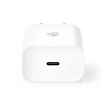 Nedis Wall Charger | PD3.0 20W | Quick charge feature | 1.67 / 2.22 / 3.0 A | Number of outputs: 1 | USB-C™ | Lightning 8-Pin (Loose) Cable | 1.00 m | Automatic Voltage Selection | White