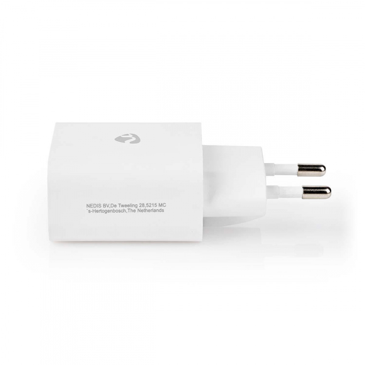 Nedis Wall Charger | PD3.0 20W | Quick charge feature | 1.67 / 2.22 / 3.0 A | Number of outputs: 1 | USB-C™ | Lightning 8-Pin (Loose) Cable | 1.00 m | Automatic Voltage Selection | White